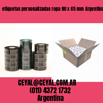 etiquetas personalizadas ropa 80 x 65 mm	Argentina