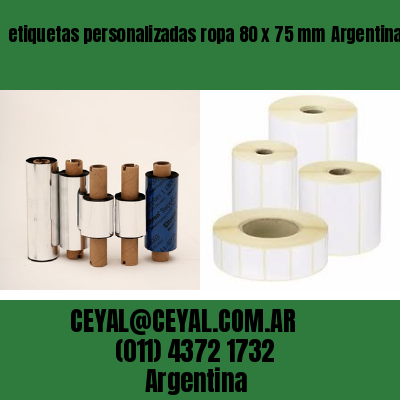 etiquetas personalizadas ropa 80 x 75 mm	Argentina