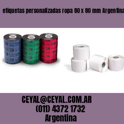 etiquetas personalizadas ropa 80 x 80 mm	Argentina