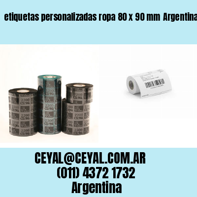 etiquetas personalizadas ropa 80 x 90 mm	Argentina