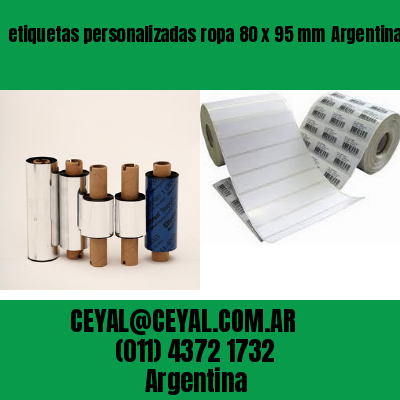 etiquetas personalizadas ropa 80 x 95 mm	Argentina