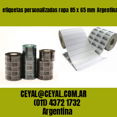 etiquetas personalizadas ropa 85 x 65 mm	Argentina