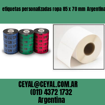 etiquetas personalizadas ropa 85 x 70 mm	Argentina