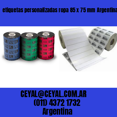 etiquetas personalizadas ropa 85 x 75 mm	Argentina