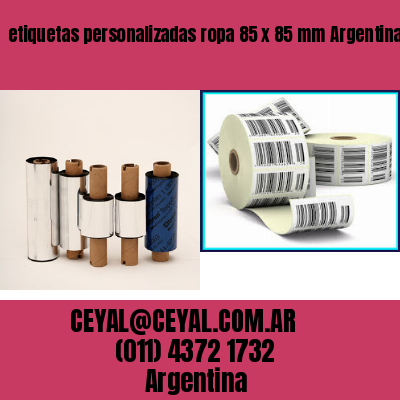 etiquetas personalizadas ropa 85 x 85 mm	Argentina