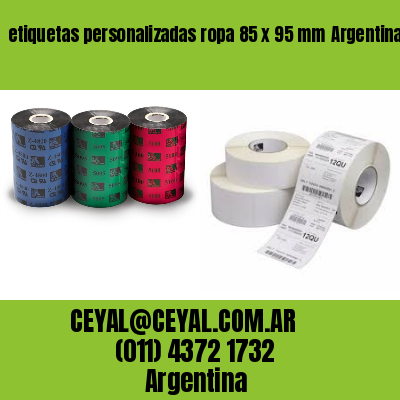 etiquetas personalizadas ropa 85 x 95 mm	Argentina