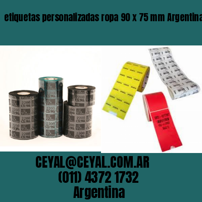 etiquetas personalizadas ropa 90 x 75 mm	Argentina