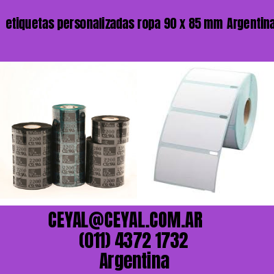 etiquetas personalizadas ropa 90 x 85 mm	Argentina