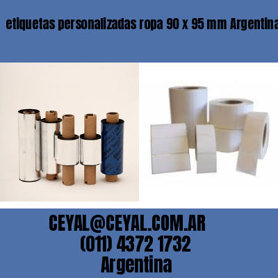 etiquetas personalizadas ropa 90 x 95 mm	Argentina