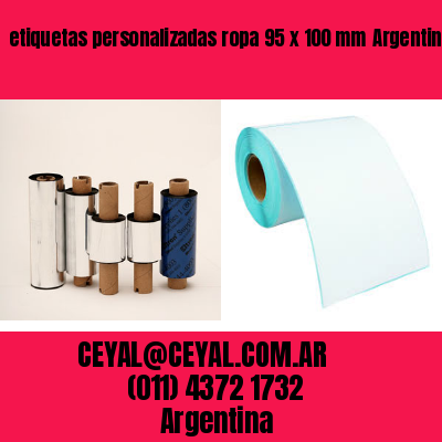 etiquetas personalizadas ropa 95 x 100 mm	Argentina