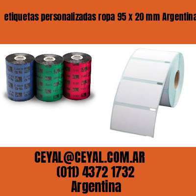 etiquetas personalizadas ropa 95 x 20 mm	Argentina