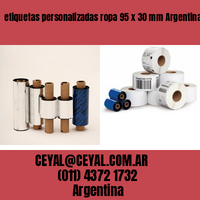 etiquetas personalizadas ropa 95 x 30 mm	Argentina