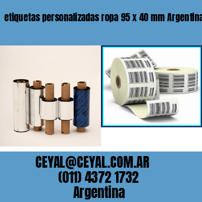 etiquetas personalizadas ropa 95 x 40 mm	Argentina