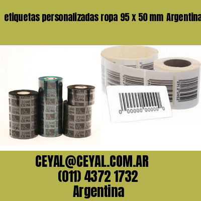 etiquetas personalizadas ropa 95 x 50 mm	Argentina