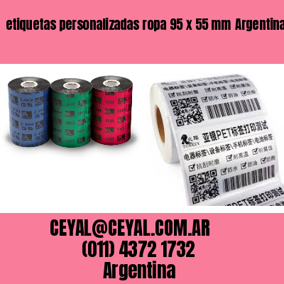 etiquetas personalizadas ropa 95 x 55 mm	Argentina