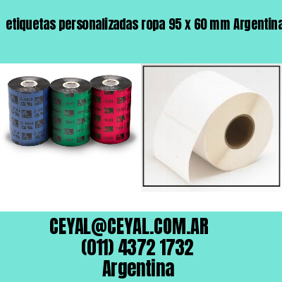 etiquetas personalizadas ropa 95 x 60 mm	Argentina