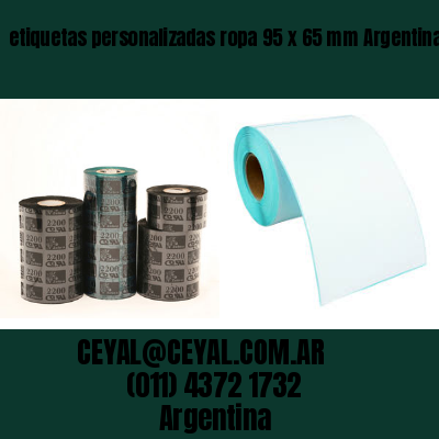 etiquetas personalizadas ropa 95 x 65 mm	Argentina