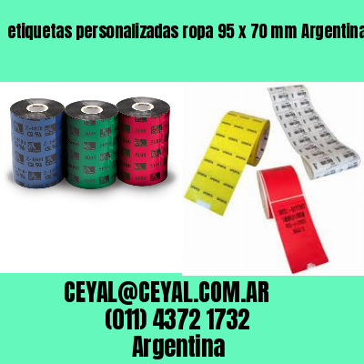 etiquetas personalizadas ropa 95 x 70 mm	Argentina