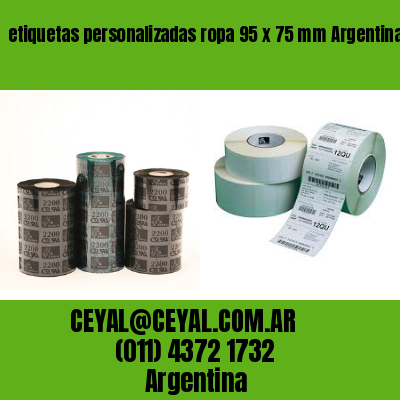 etiquetas personalizadas ropa 95 x 75 mm	Argentina