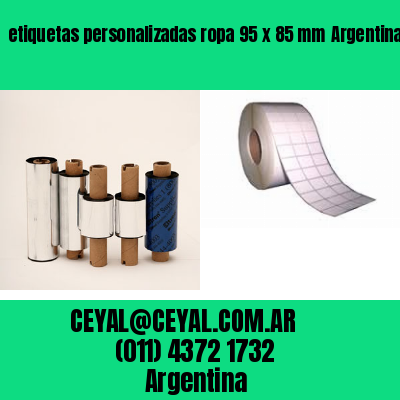 etiquetas personalizadas ropa 95 x 85 mm	Argentina