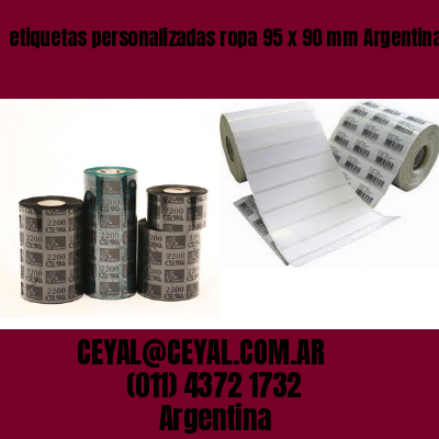 etiquetas personalizadas ropa 95 x 90 mm	Argentina