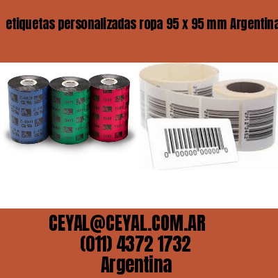 etiquetas personalizadas ropa 95 x 95 mm	Argentina