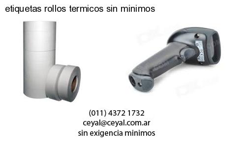 etiquetas rollos termicos sin minimos