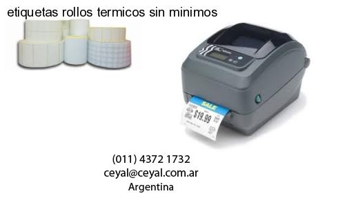 etiquetas rollos termicos sin minimos