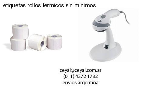 etiquetas rollos termicos sin minimos