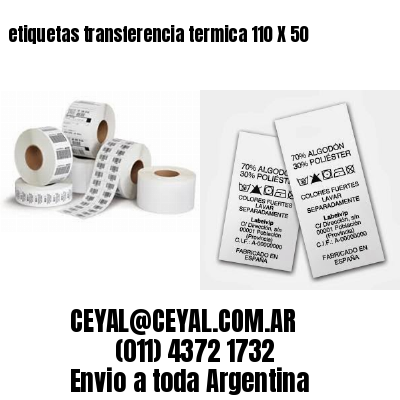 etiquetas transferencia termica 110 X 50