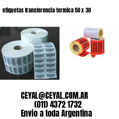 etiquetas transferencia termica 50 x 30