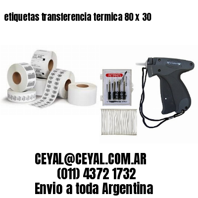 etiquetas transferencia termica 80 x 30