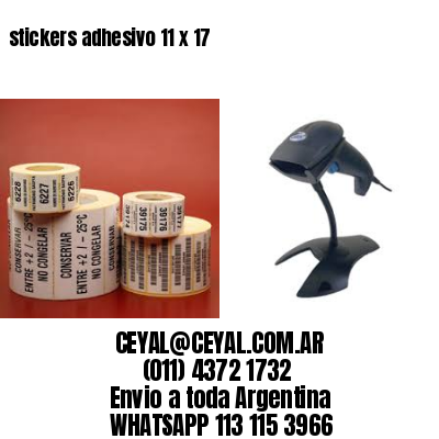 stickers adhesivo 11 x 17