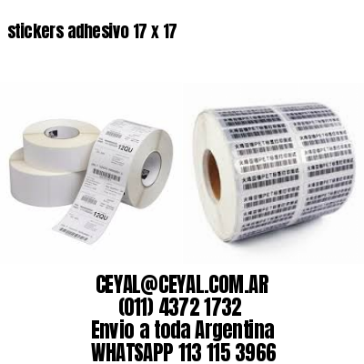 stickers adhesivo 17 x 17