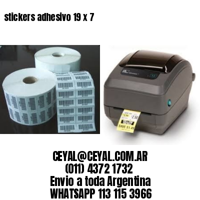 stickers adhesivo 19 x 7