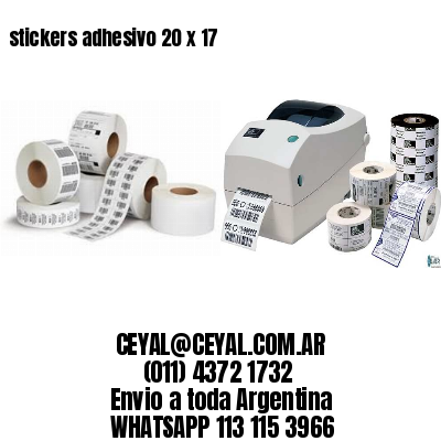 stickers adhesivo 20 x 17