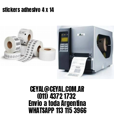 stickers adhesivo 4 x 14