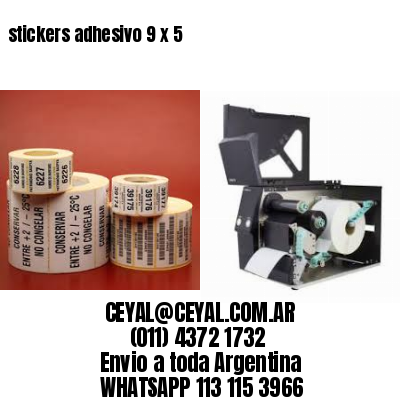 stickers adhesivo 9 x 5