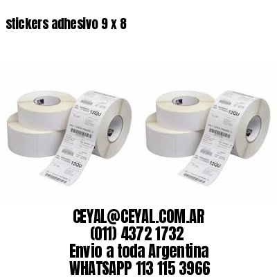 stickers adhesivo 9 x 8