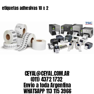 etiquetas adhesivas 10 x 2