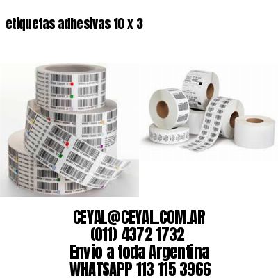 etiquetas adhesivas 10 x 3