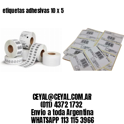 etiquetas adhesivas 10 x 5