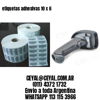 etiquetas adhesivas 10 x 6