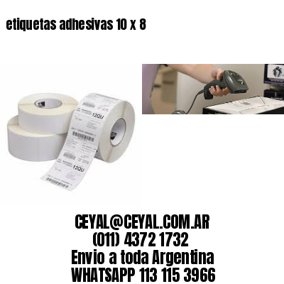 etiquetas adhesivas 10 x 8