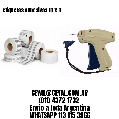 etiquetas adhesivas 10 x 9