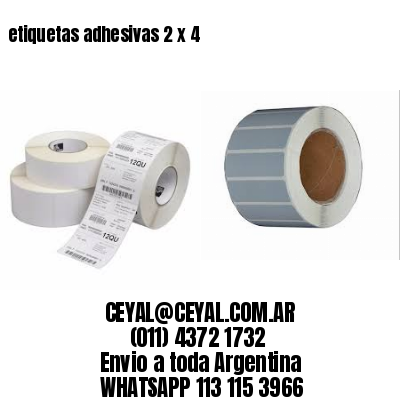 etiquetas adhesivas 2 x 4