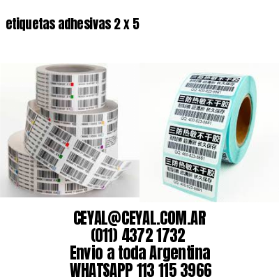 etiquetas adhesivas 2 x 5