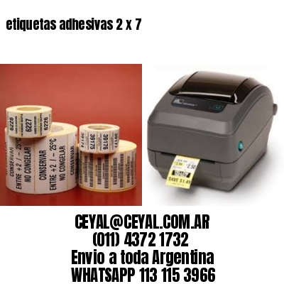 etiquetas adhesivas 2 x 7