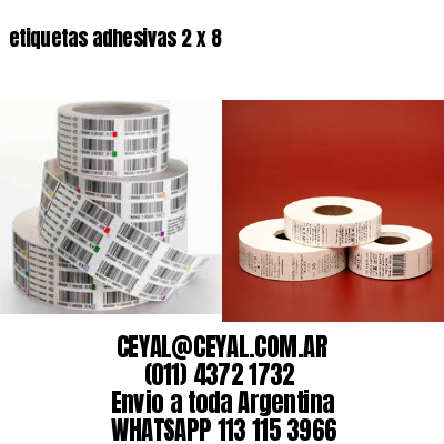 etiquetas adhesivas 2 x 8