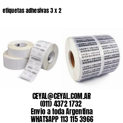 etiquetas adhesivas 3 x 2